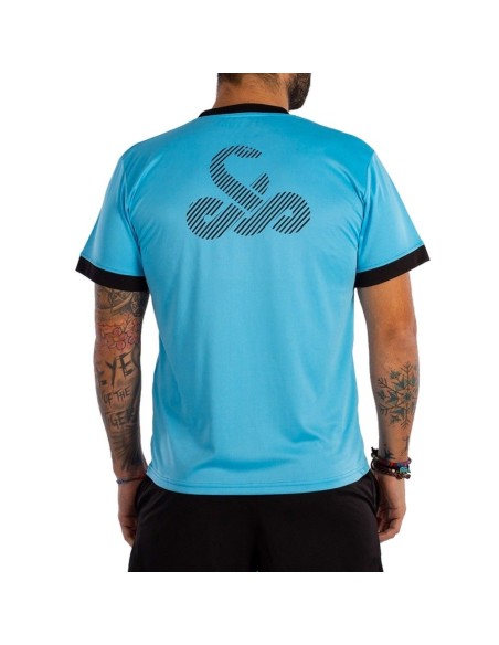 Camiseta Vibor-A Lethal Royal Negro | Ofertas de pádel